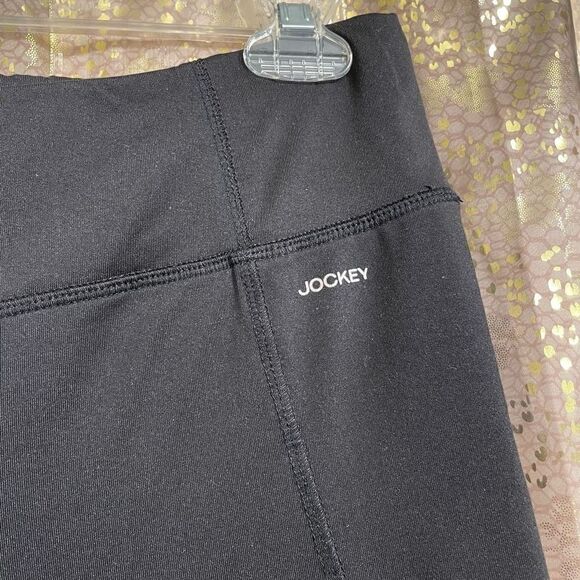 Jockey Shiny Black Full Length Active Leggings, XL - Picture 2 of 6